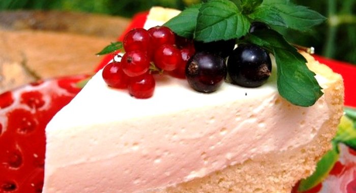 Диетический творожный торт