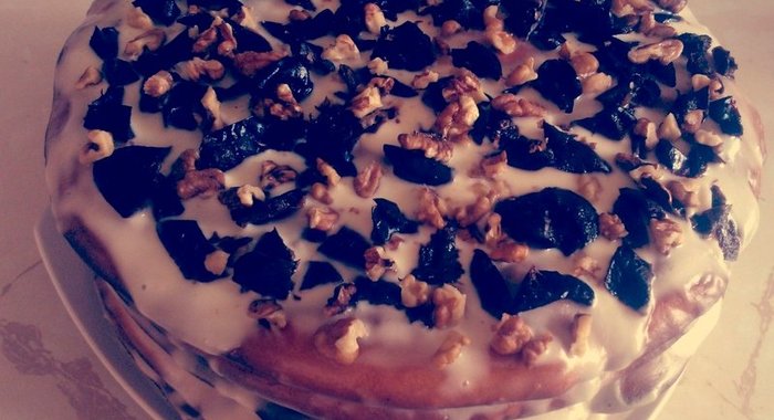 Торт с черносливом по‑французски