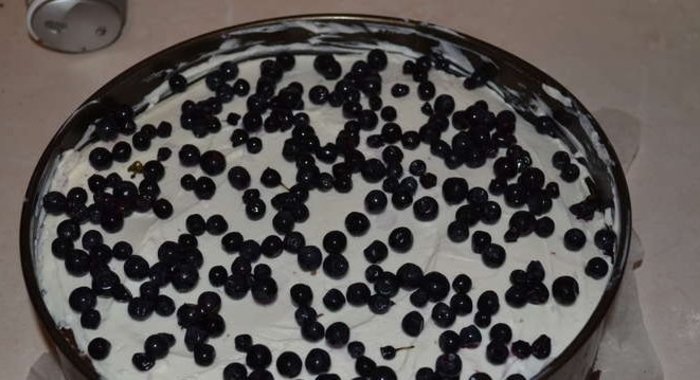 Торт черничный с йогуртом