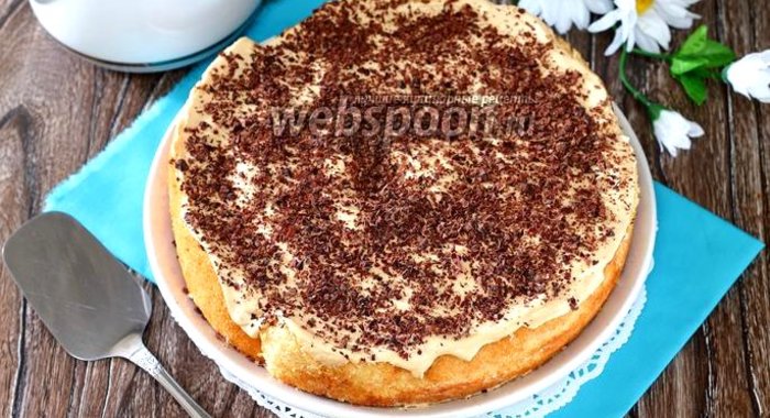 Торт «Нежность» с крем-брюле