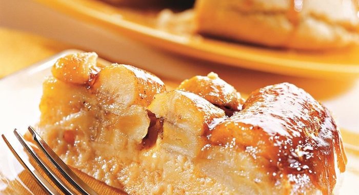 Карамельно-банановый торт