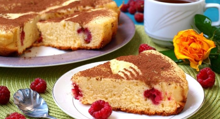 Бисквит на сковороде