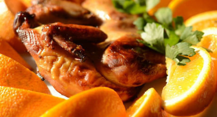 Апельсиновые цыплята-корнишоны