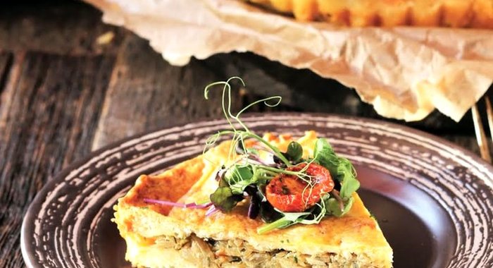 Быстрый пирог с капустой