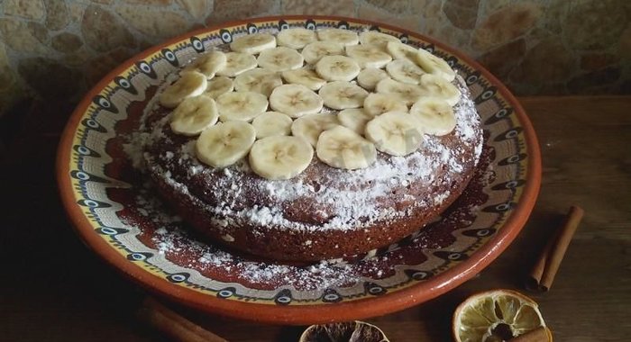 Банановый пирог в мультиварке