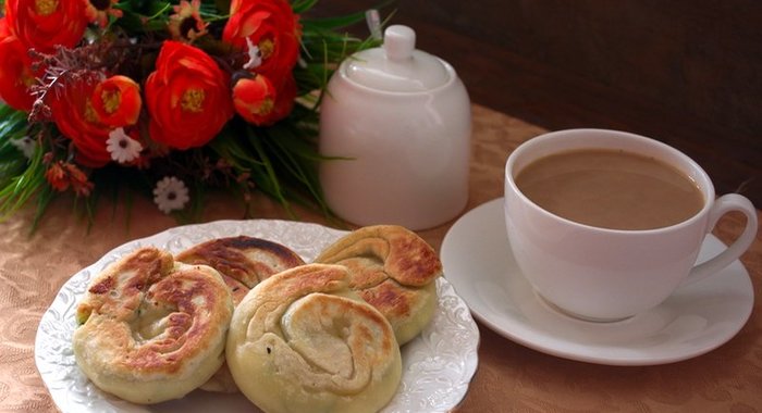 Лепешки с зеленью