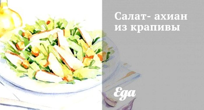 Салат-ахиан из крапивы