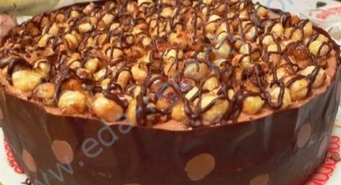 Миндальный торт с миндалем