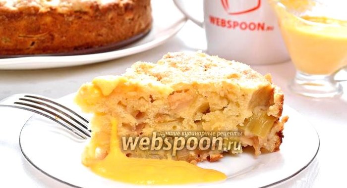 Ирландский яблочный пирог с заварным кремом