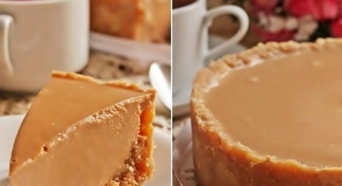 Чизкейк без выпечки со сгущенкой