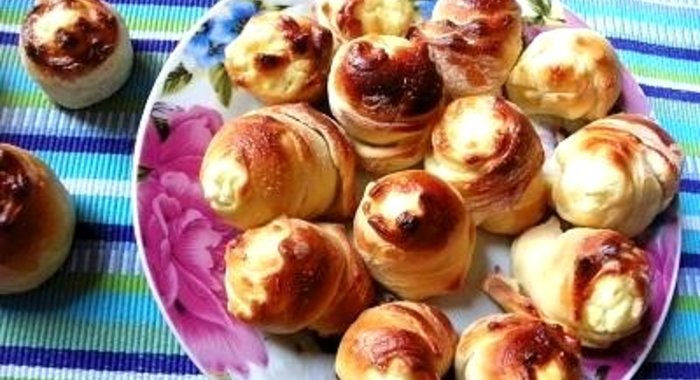 Розочки из дрожжевого теста