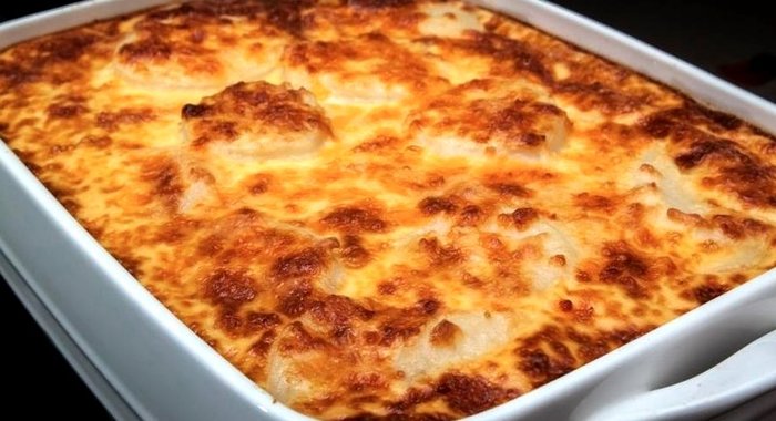 Запеканка из тертого картофеля