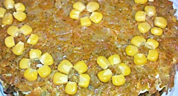 Торт из печени с рисом