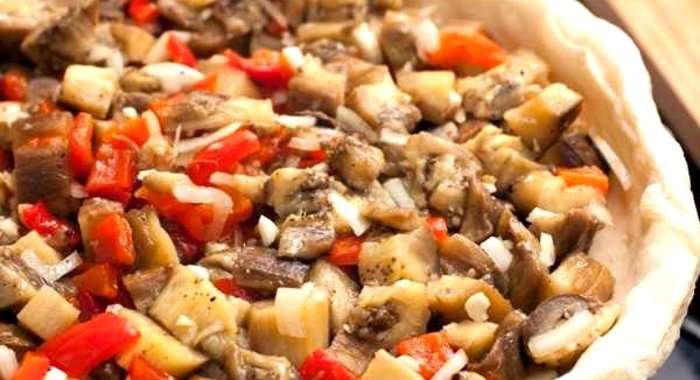 Тарт с баклажанами