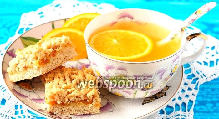 Постный тёртый сухарный пирог