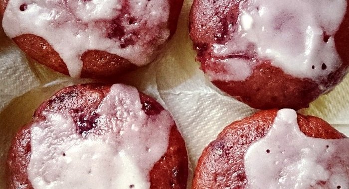 Черничные маффины с лимонной цедрой