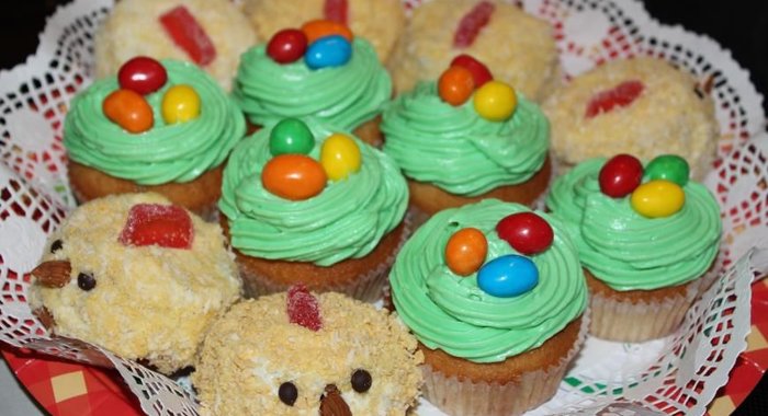 Пирожное Цыпленок с творожным кремом