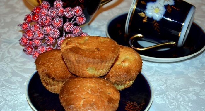 Маффины с ананасом