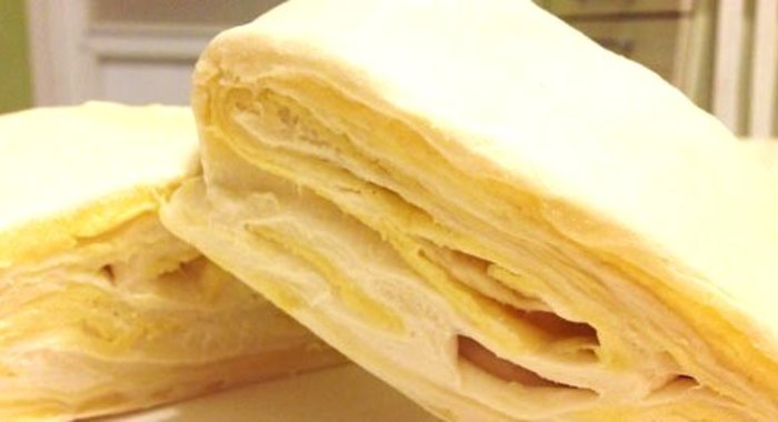 Слоеное тесто без дрожжей