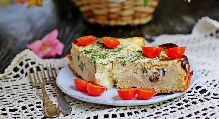 Пирог с баклажанами