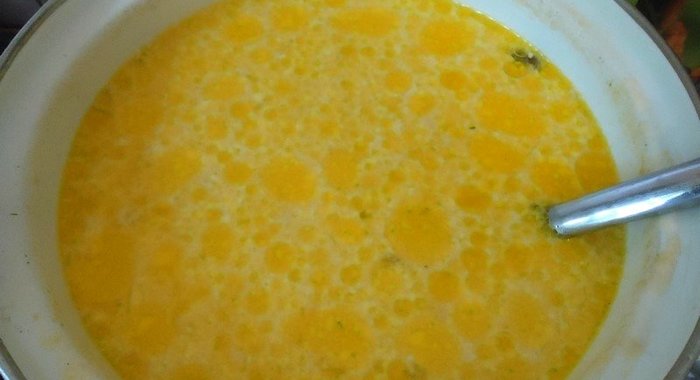 Сырный суп с вешенками