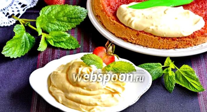 Крем из сметаны и сгущёнки для торта