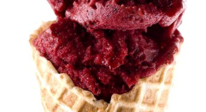 Быстрый черничный шербет