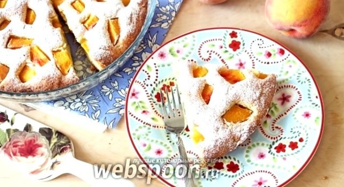 Пирог «Летнее настроение» с персиками