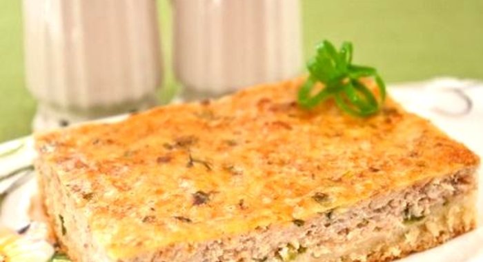 Пирог с консервированной рыбой