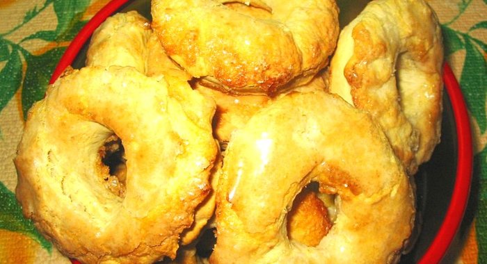 Песочные кольца в сахарной глазури