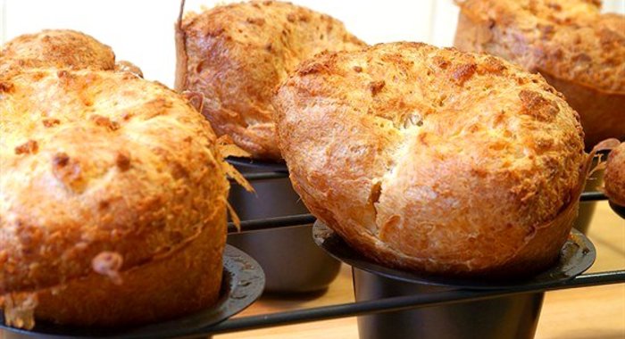 Поповеры с лимоном и черным перцем