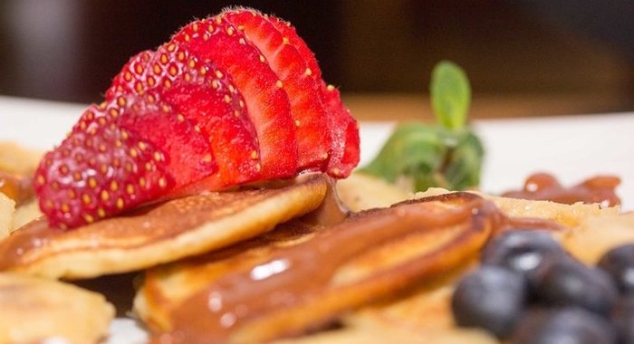 Панкейки с бананом