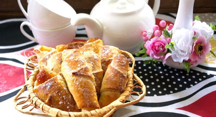 Рогалики из творожного теста