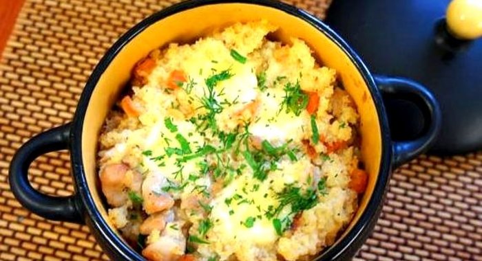 Пшенка в горшочке