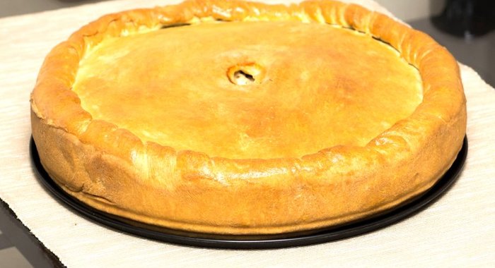 Курник из песочного теста