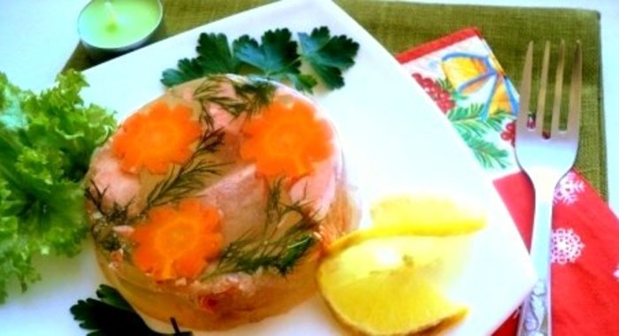 Заливное из семги