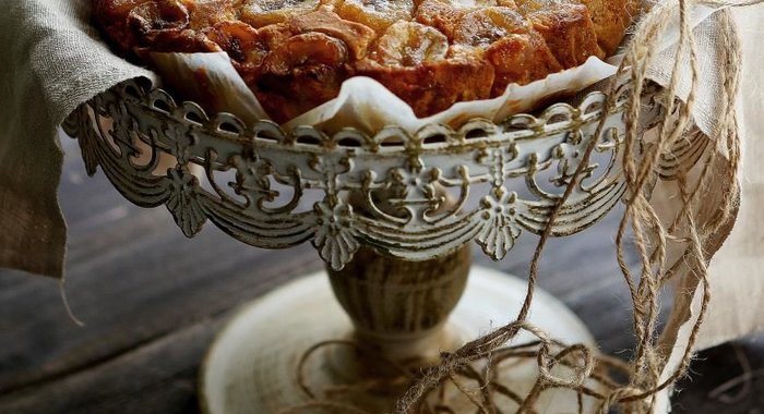 Вкуснейший пирог с карамелизованными бананами