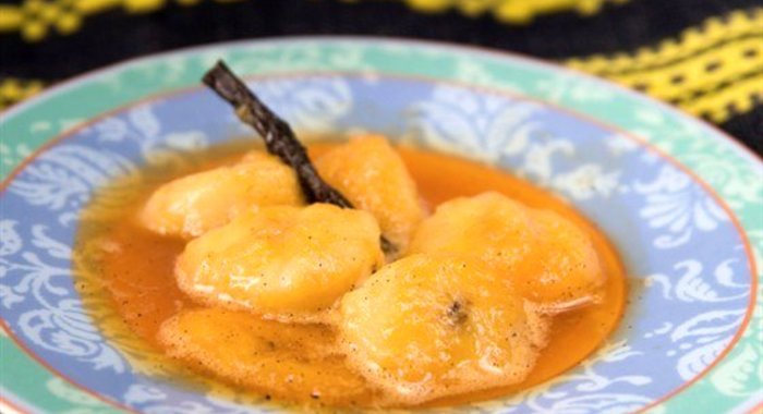 Жареные бананы в карамели