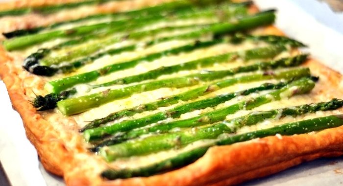 Пирог со спаржей