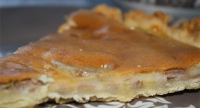 Пирог с бананами и сыром
