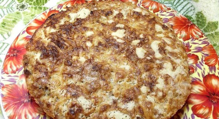 Сухой пирог с тыквой и яблоками