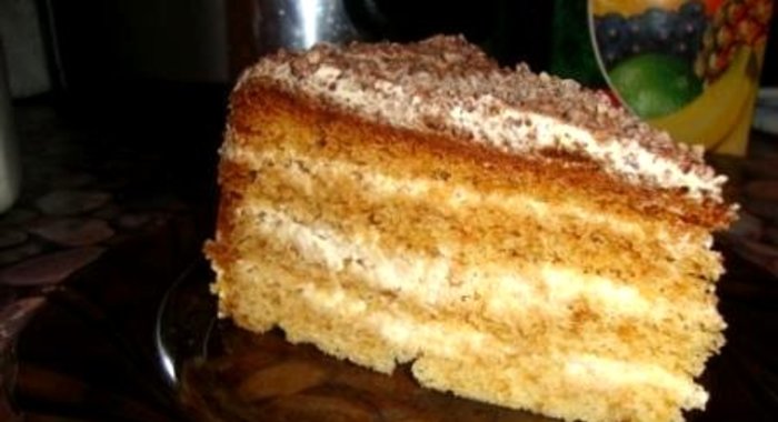 Медовик в мультиварке