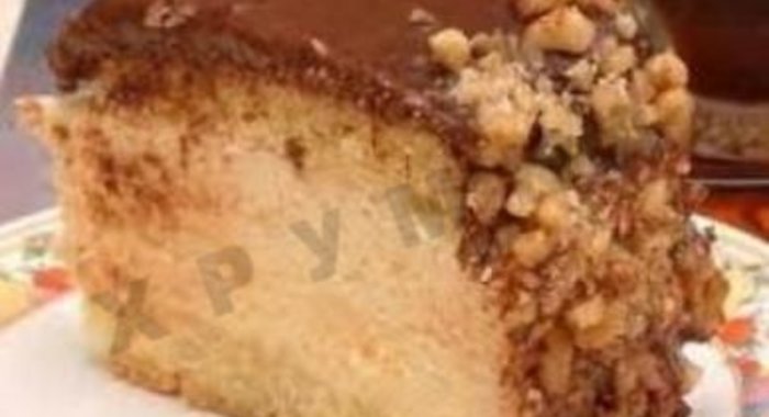 Торт птичье молоко с манкой