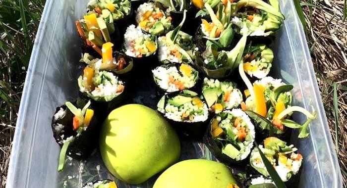 Овощные роллы без риса