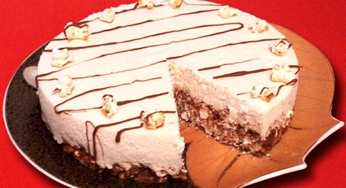 Торт с воздушной кукурузой