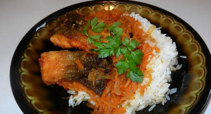 Жареная рыба под маринадом