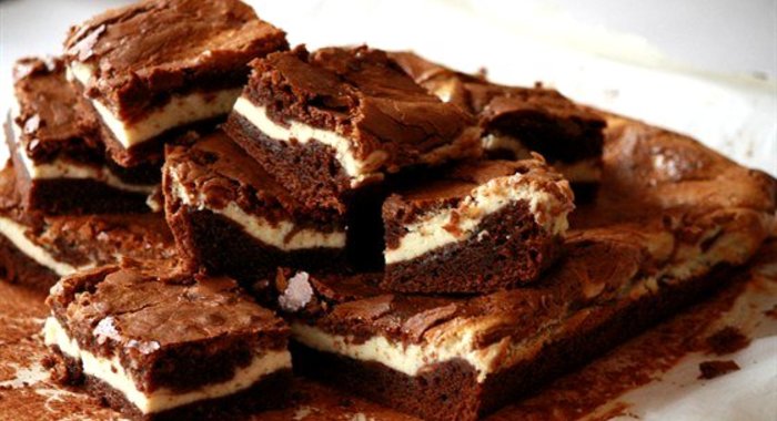 Брауни со сливочной сырной начинкой