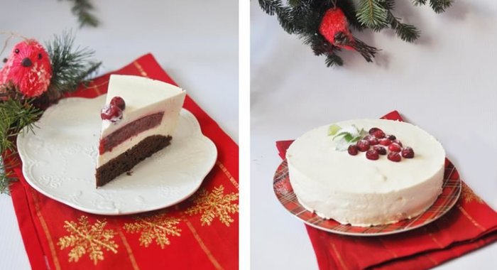 Торт-мусс Морозная ягода