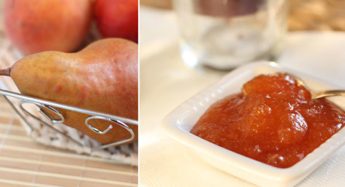 Джем из груш и персиков