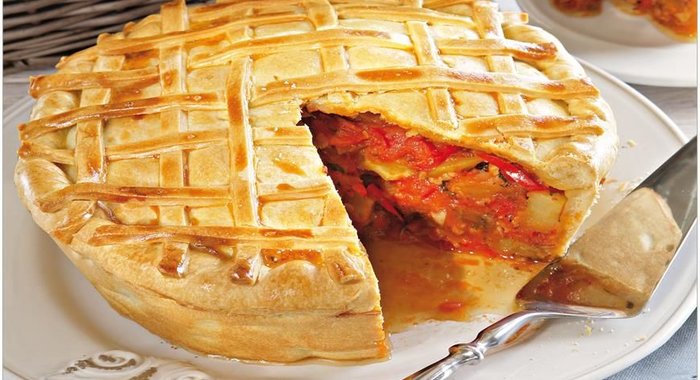 Пирог с рататуем